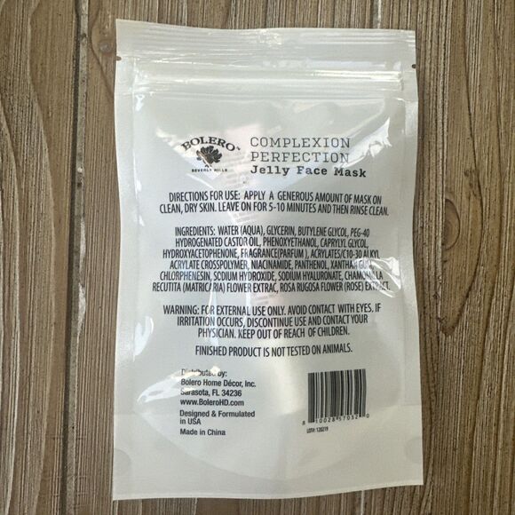 Bolero Beverly Hills Complexion Perfection Jelly Face Mask Chamille & Rose Petal - Picture 2 of 2